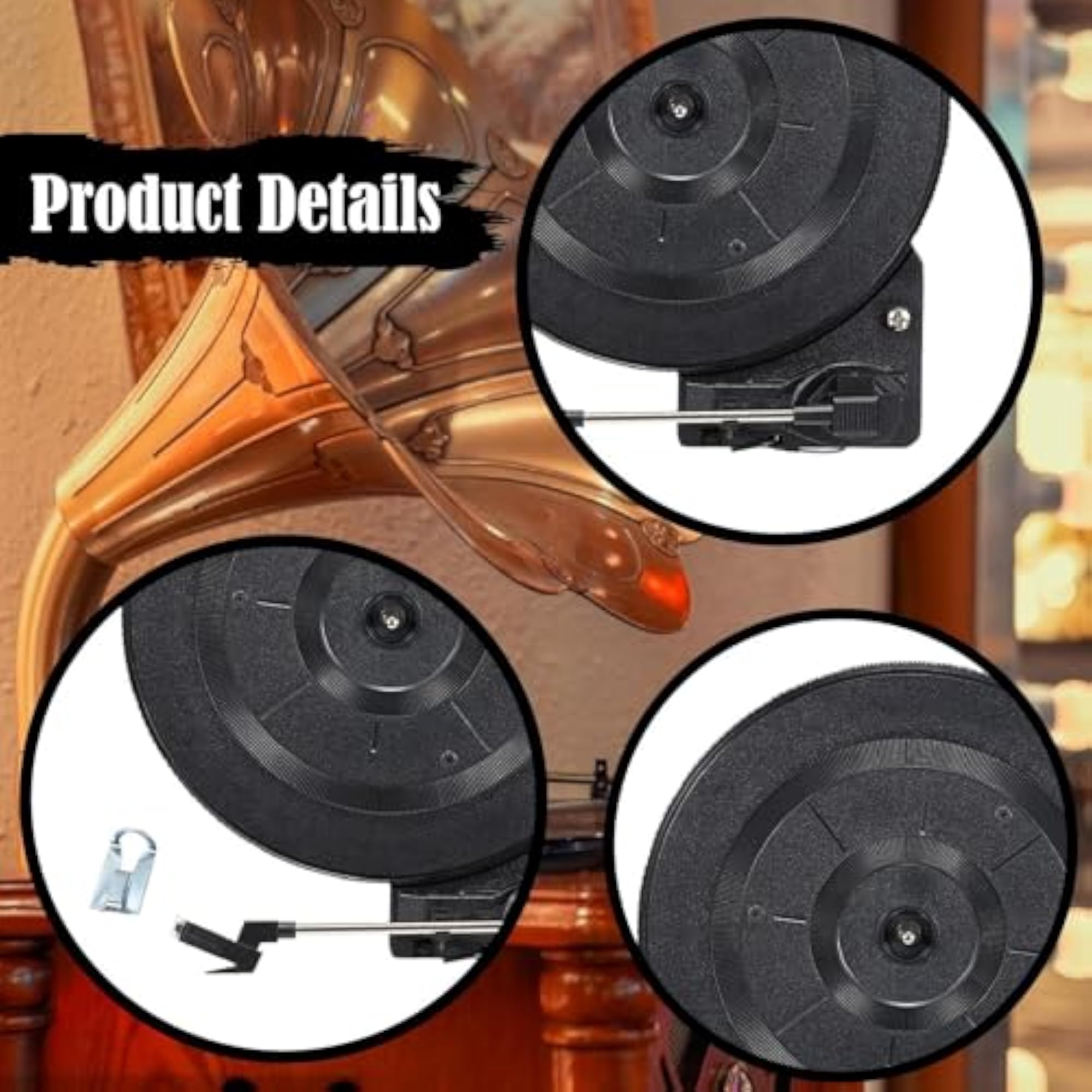 Vinyl Record Player Easy to Use Automatic